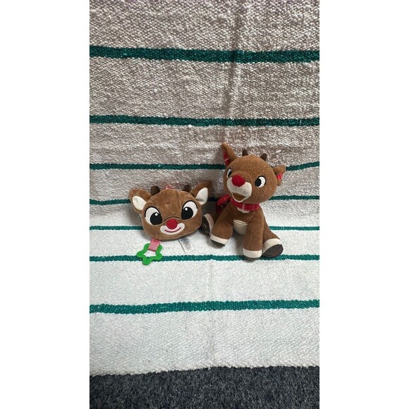 Rudolph the red nosed reindeer plush with plush book - Picture 1 of 2